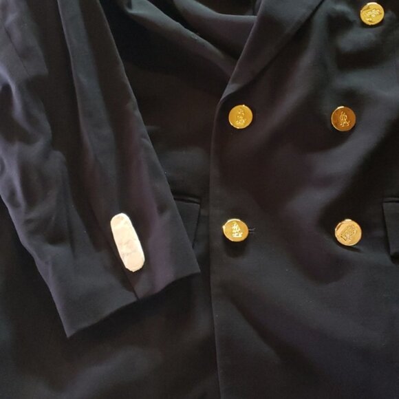 NWT Lauren Ralph Lauren Women's Plus Double Breasted Wool Crepe Blazer Sz 16W - Picture 5 of 10